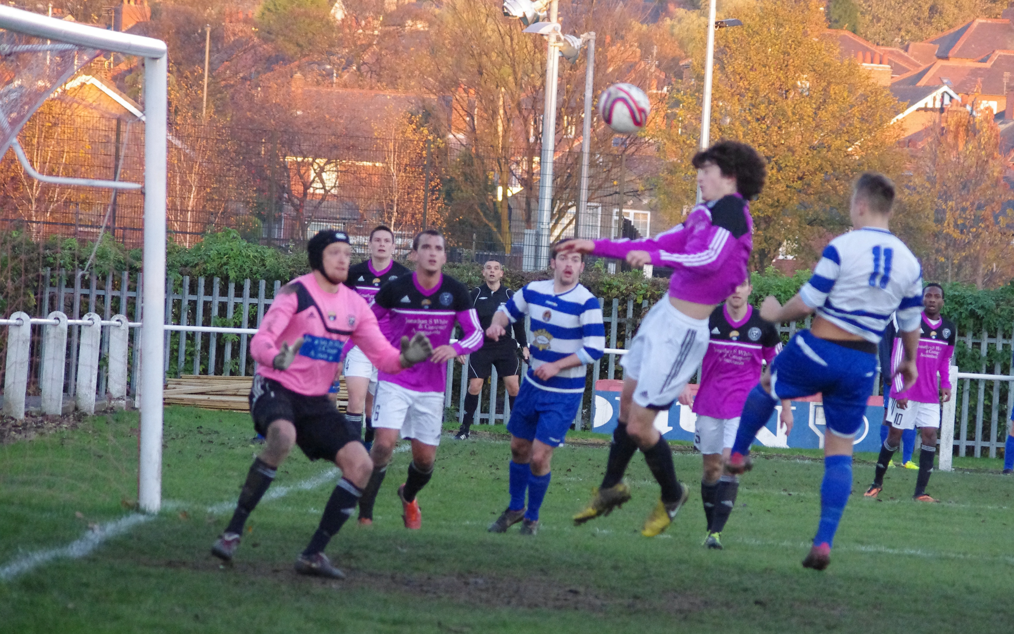 Dan McDaid opens the scoring for Glasshoughton
