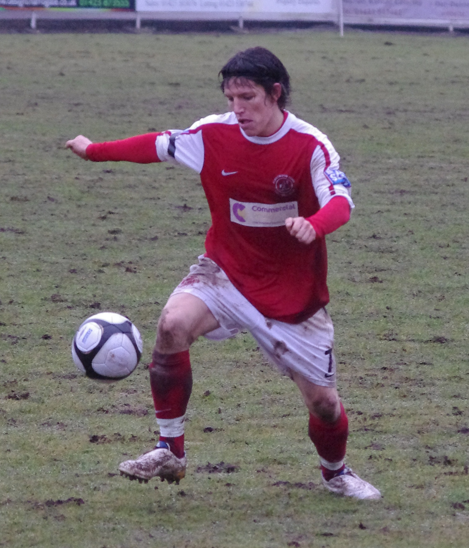 Sean Clancy opened the scoring for AFC Telford United against Scarborough