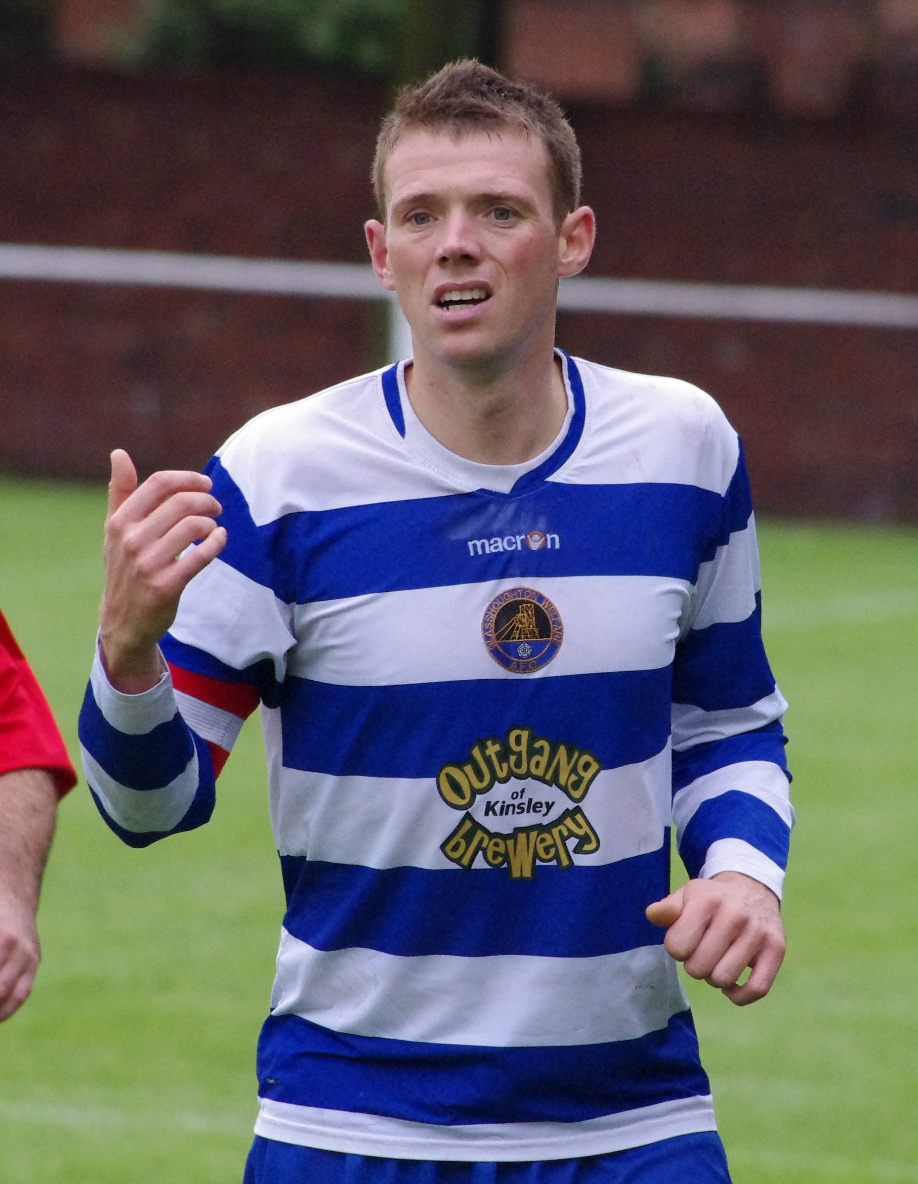 Leading by example: Glasshoughton captain Darrell Young scored the winner against Armthorpe