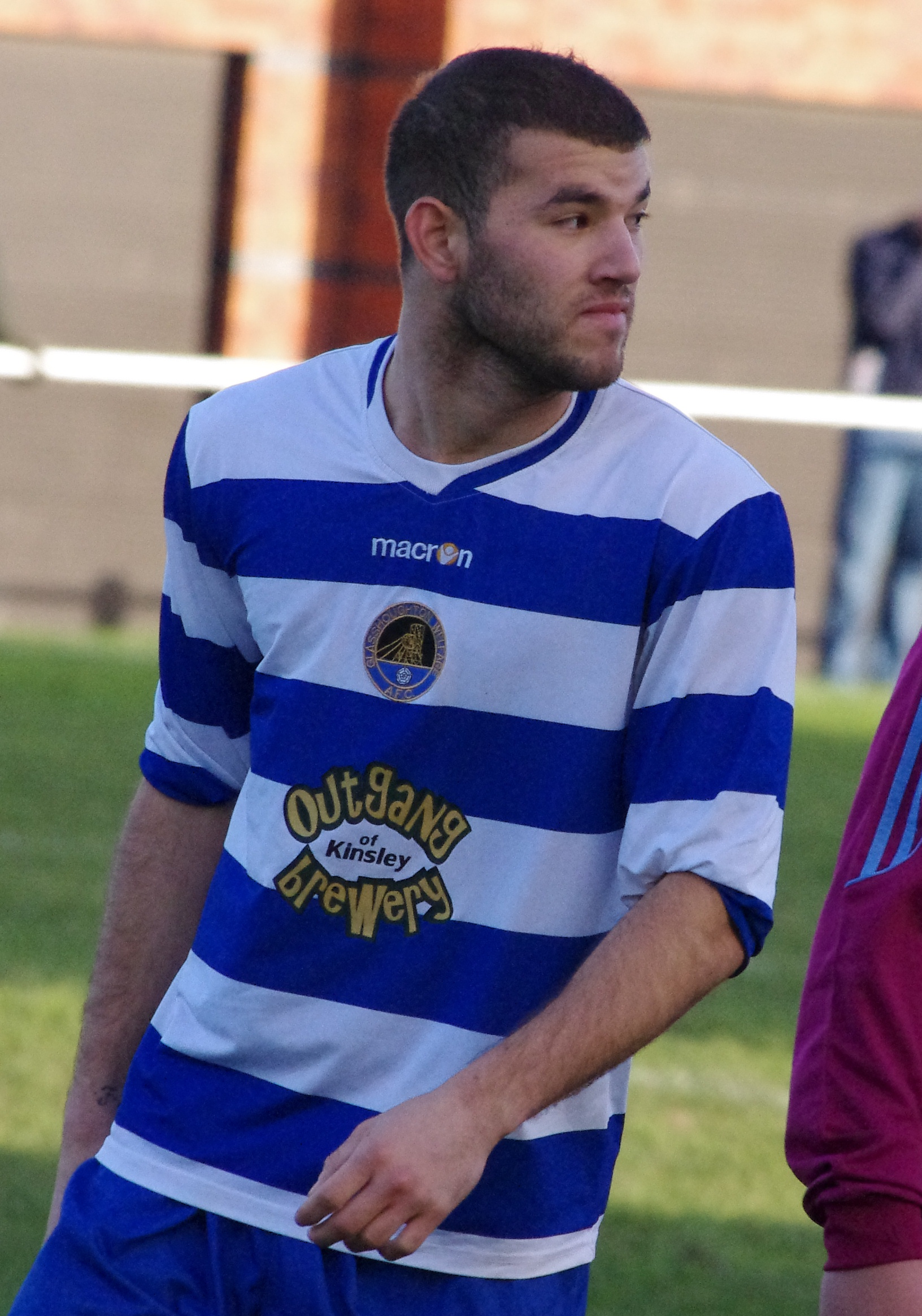 Hillario Serrao scored a late goal for Glasshoughton at Brighouse