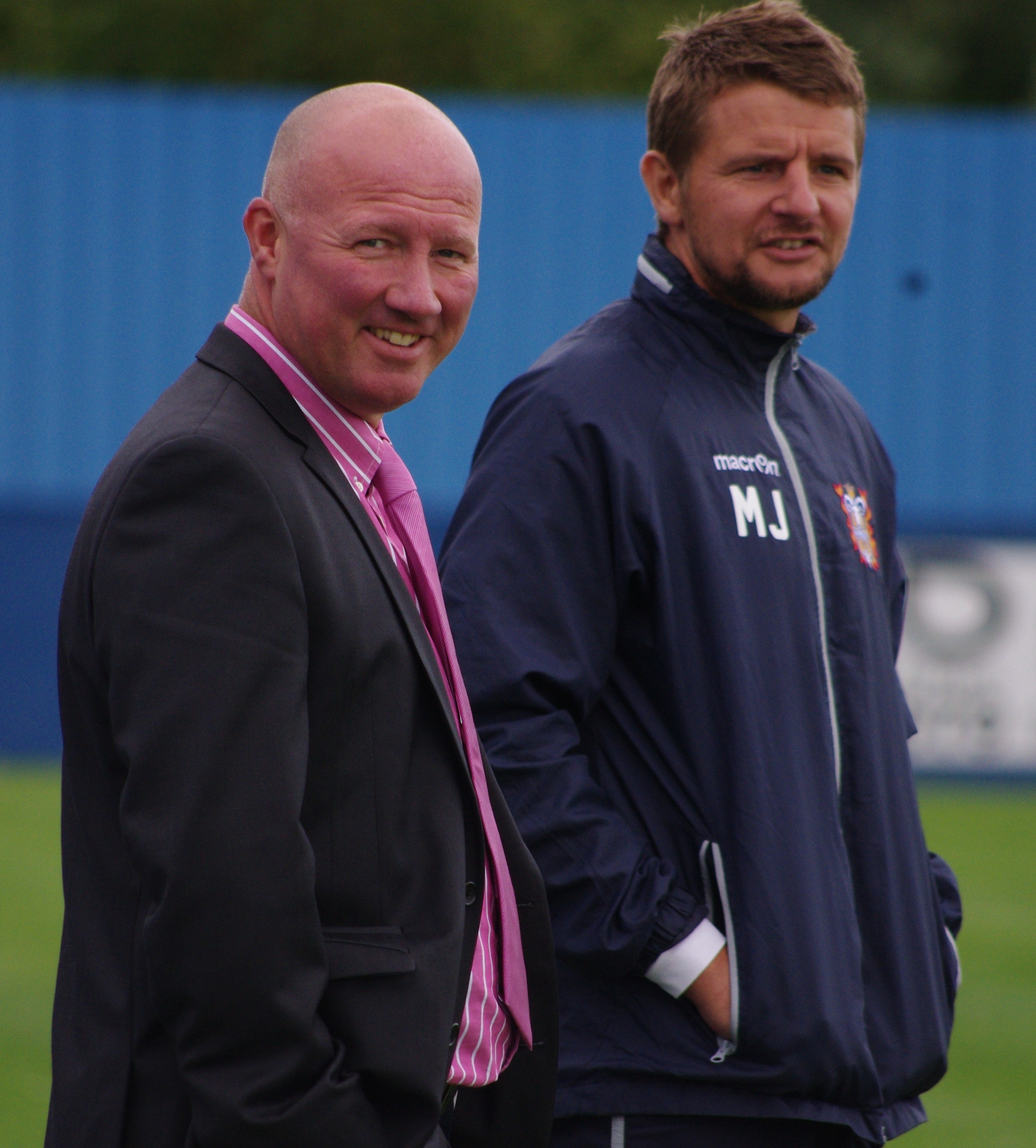 Neil Parsley and one of his two assistants Mark Jackson