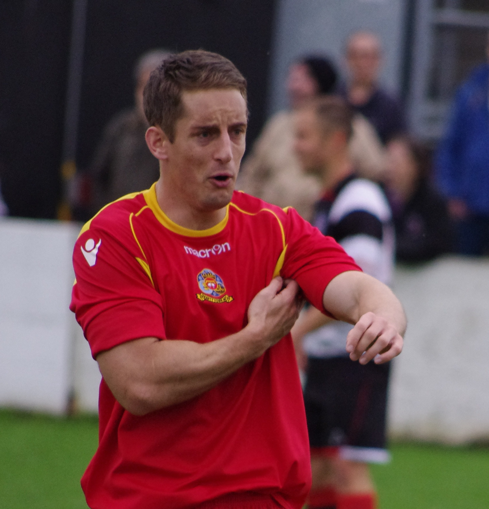 Midfielder Richard Patterson is a doubt for Ossett Town at Harrogate Railway tomorrow