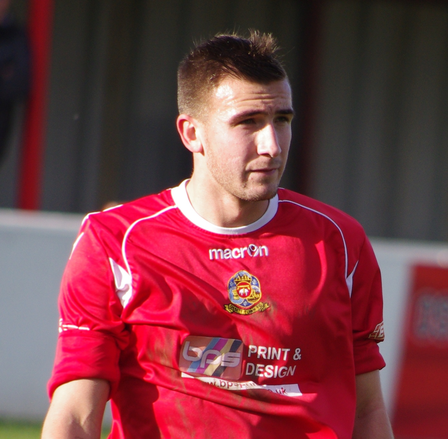 Ossett Town striker Calum Ward