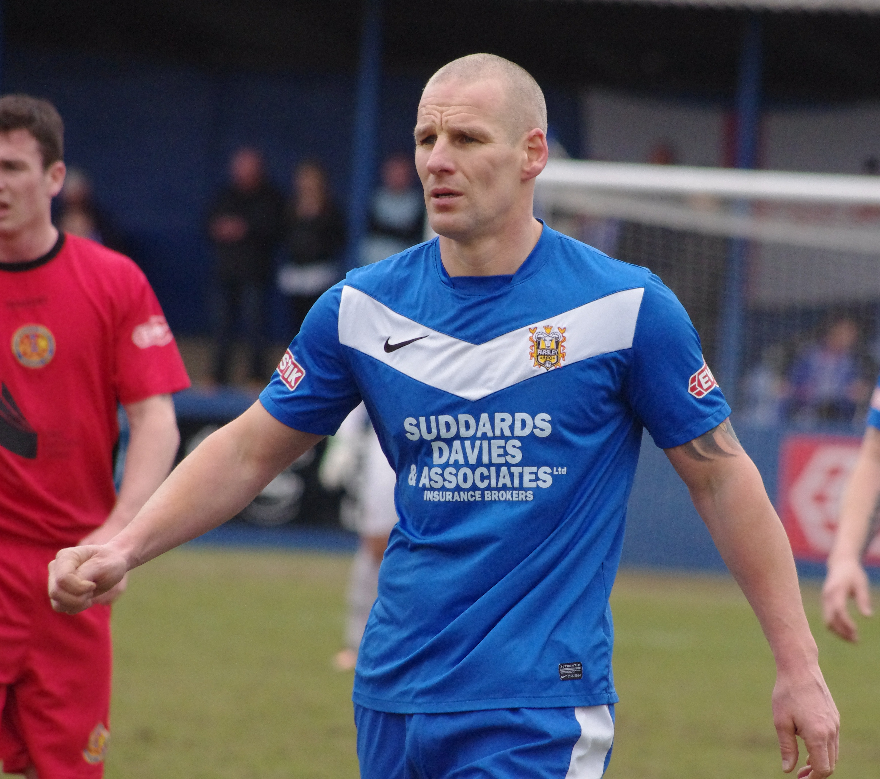 Farsley AFC player/assistant manager Simeon Bambrook