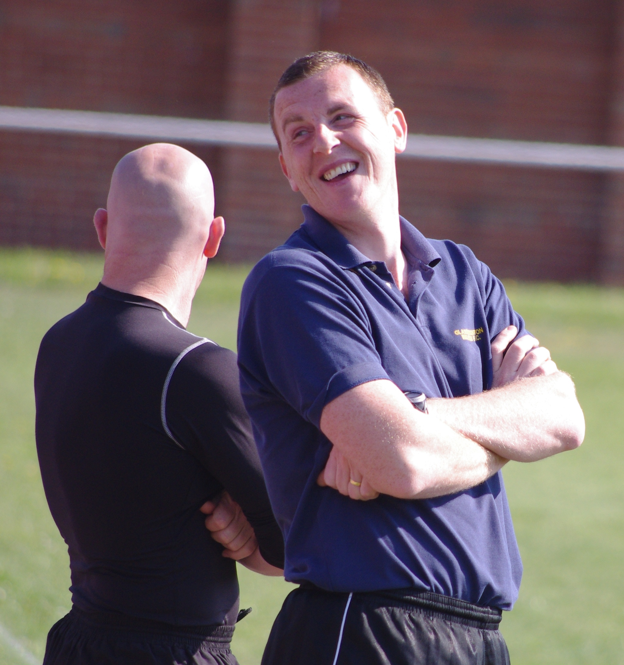 Craig Elliott, pictured managing Glasshoughton in April 2011 against Bottesford, believes Jon Miles deserves a shot at managing Welfare