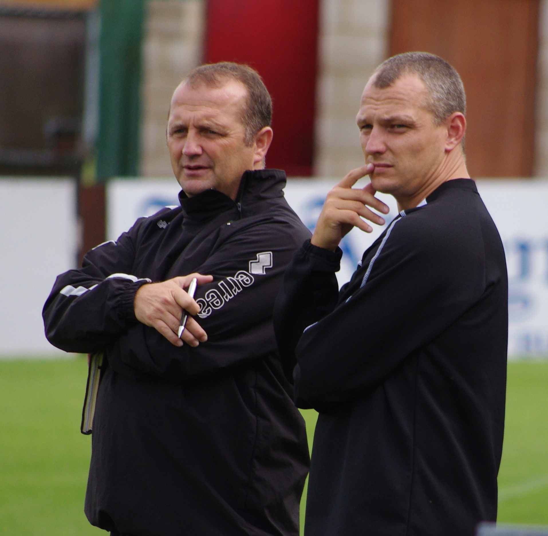 Harrogate Railway boss Billy Miller will miss most of pre-season and the team will be in the capable hands of his assistant Lee Ashforth (right)