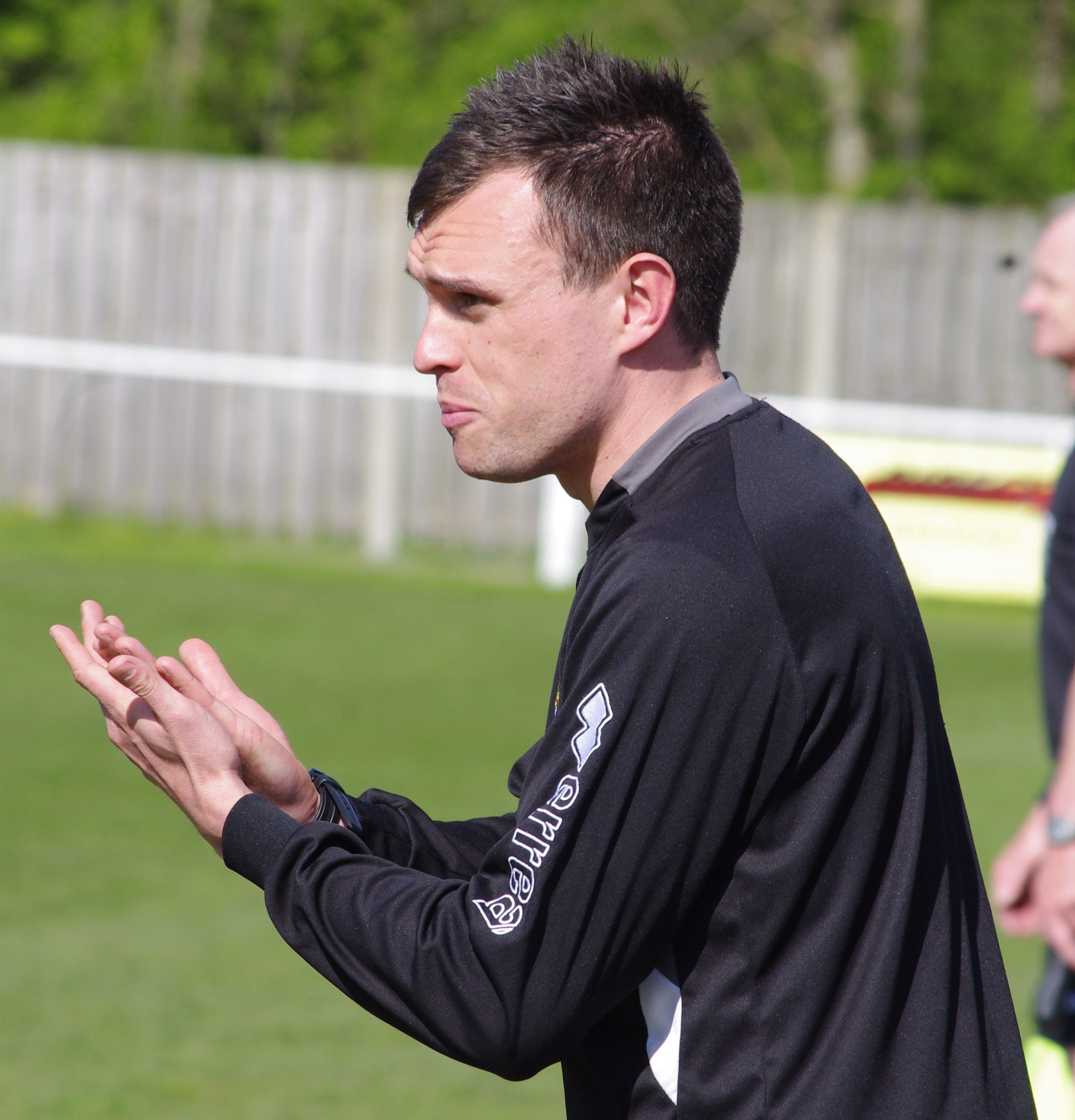 No fear: Brighouse Town manager Paul Quinn says his team have to be excited about playing in the Evo Stik Division North