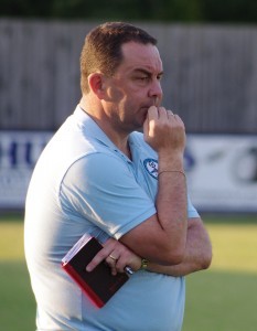 Off the mark: Barton Town Old Boys manager Dave Anderson wants his side to climb the Toolstation NCEL Premier Division table