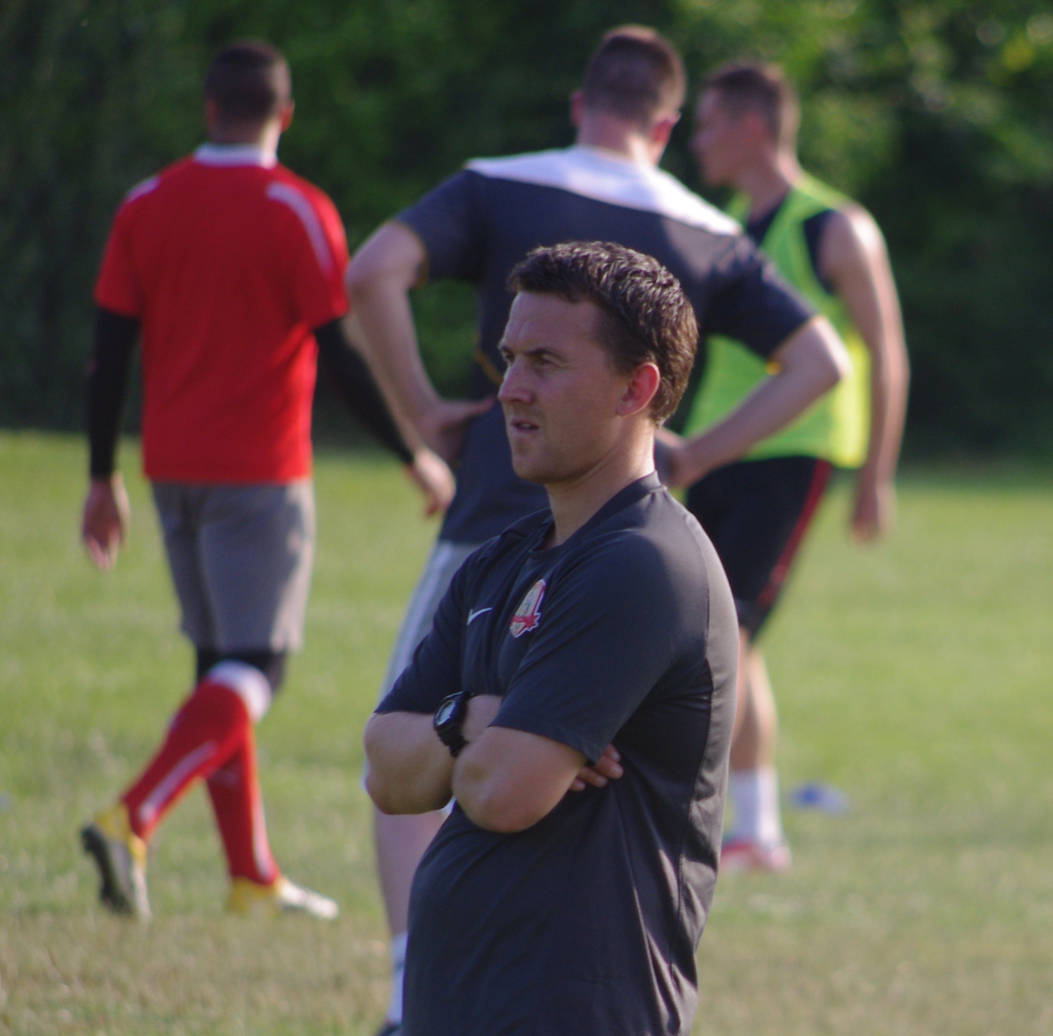 Garforth Town manager Graham Nicholas was disappointed with his side's second half performance in the 2-1 FA Cup Preliminary Round defeat to Harrogate Railway