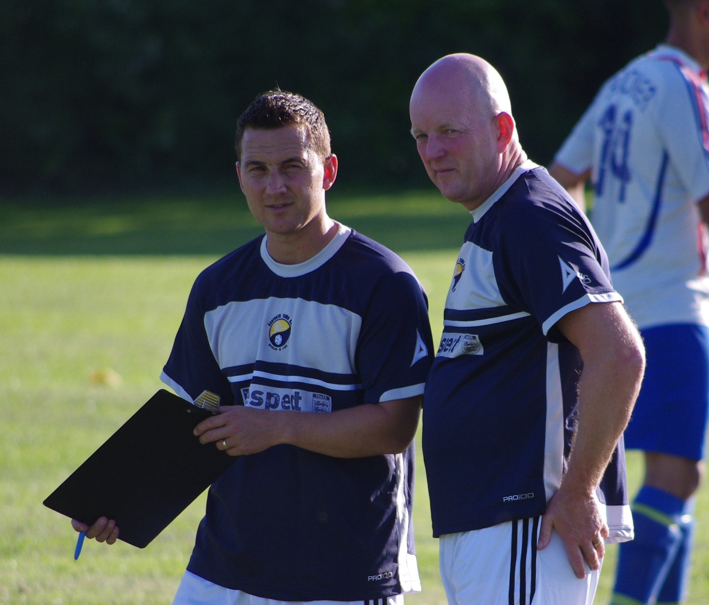 Garforth manager Graham Nicholas and his assistant Neil Jones (right) want to win the Toolstation NCEL Premier Division