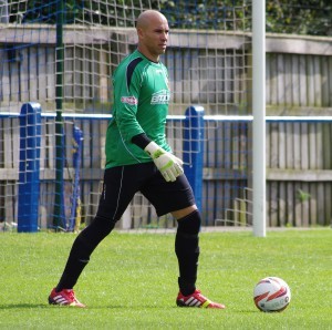 Harrogate Railway goalkeeper Karl Dean gave a man of the match performance in Monday's 1-0 win over Clitheroe