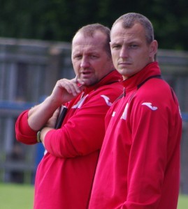 Harrogate Railway assistant manager Lee Ashforth (right) is running the Berlin marathon on Sunday and will miss his Railway's FA Cup tie at Colwyn Bay