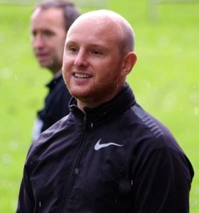 Selby Town manager Dave Ricardo ran straight into the arms of Danny Bunch after his side's 92nd minute equaliser