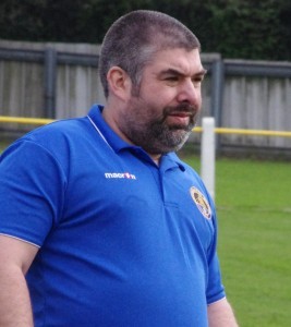 Chairman Jon Miles held the fort with Roly Lanes during Glasshoughton's 4-0 defeat at Hull United