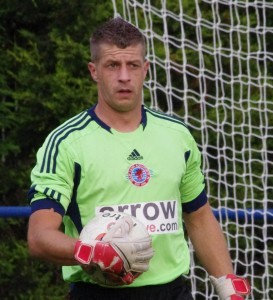 Shaw Lane Aquaforce goalkeeper Jamie Bailey made a string of excellent saves in the 2-2 draw with Handsworth Parramore