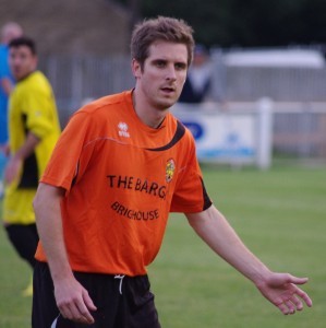 Tom Matthews scored a last minute penalty to secure 1-1 draw for Brighouse against Ossett Albion