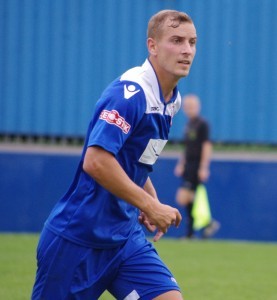 Adam Priestley was a threat to Spennymoor in Farsley AFC's 1-1 draw
