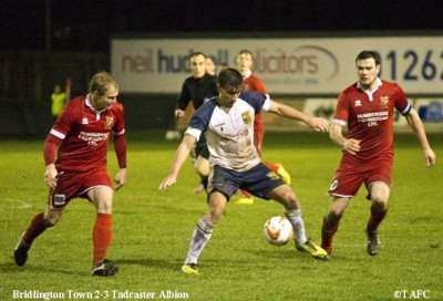Calum Ward in possession for Tadcaster. Photo: Ian Parker