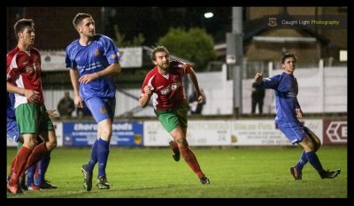 Matt Heath in action for Harrogate Railway during his debut at Clitheroe. Photo: Caught Light Photography