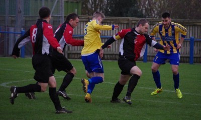 Action from Garforth Town 1-1 Liversedge