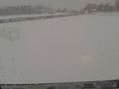 The scene at Stocksbridge Park Steels yesterday