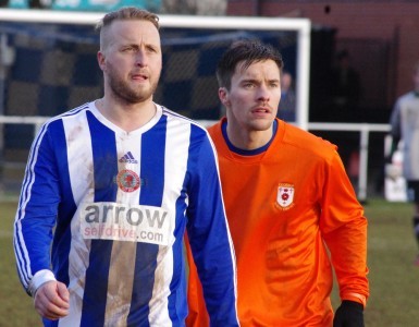 Lee Morris got two penalties for Shaw Lane, while Kelvin Lugsden scored once, conceded two penalties and arguably should have been sent off