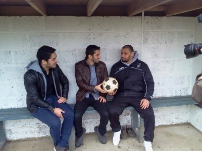 Hull United's new signings with Curtis Woodhouse