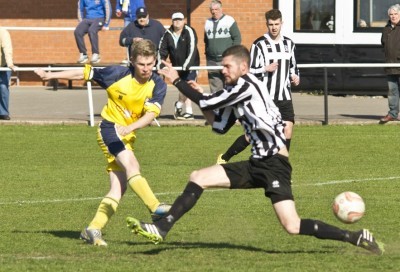 David Brown continued his great form with the third goal. Picture: Ian Parker