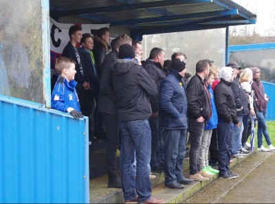 Cleethorpes fans were out in force - making up a large amount of the attendance