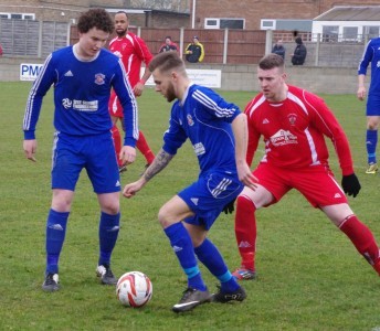 Action from Winterton Rangers 1-1 Yorkshire Amateur