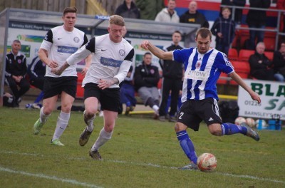 Gary Stohrer strikes for goal