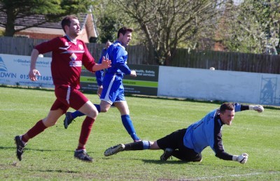 Moxam watches his second goal land in the net