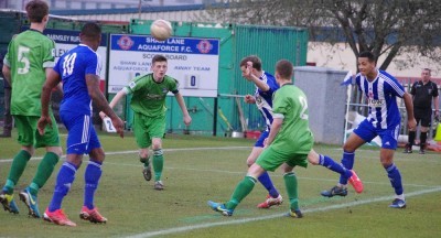 Shane Kelsey scored a late header to push Shaw Lane closer to the title