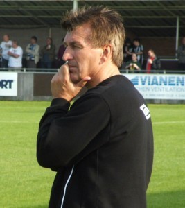 John Deacey (pictured) pictured in September 2008 during his first stint in charge of Farsley