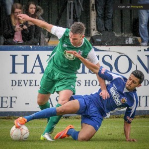 Harrogate Railway striker Vincent Dhesi. Picture: Caught Light Photography