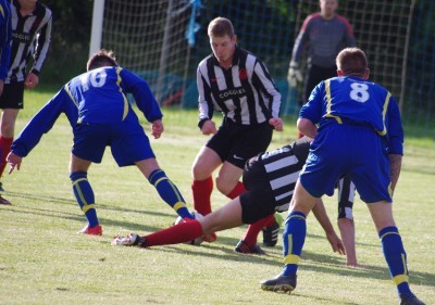 Action from Dunnington 1-0 Pickering Town