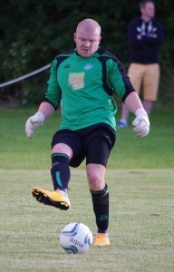 Popular goalkeeper Sam Dobbs made his first appearance for Pickering