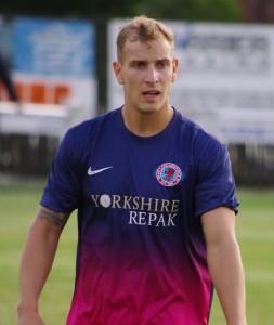 Gibraltar International Adam Priestley was a key player in Shaw Lane's 4-1 win at Penistone 