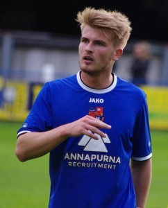 Jordan Thewlis fired Harrogate Town ahead and later missed a penalty