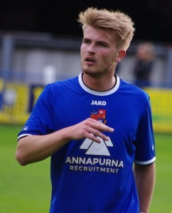 Jordan Thewlis fired Harrogate Town ahead and later missed a penalty