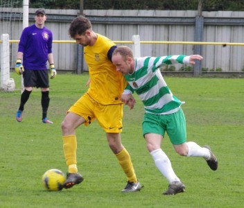 Del Pollock (right) scored for Glasshoughton
