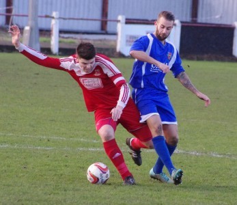 Matty Turnbull (left) in action for Selby Town last season