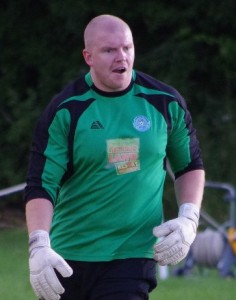 New Nostell goalkeeper Sam Dobbs in action for Pickering in pre-season