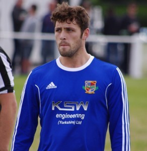 Aaron Moxam got both goals in Pontefract's FA Cup victory at Penistone Church