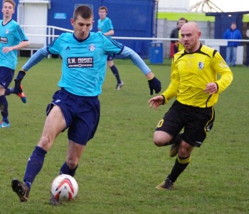 Steve Brammer (right) opened the scoring for Hallam in the win at Glasshoughton