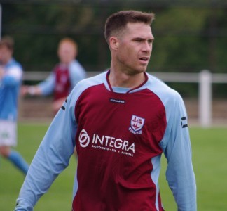 AFC Emley striker Kieran Ryan 