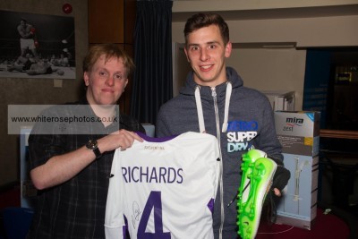 Third place - the signed Micah Richards shirt and boots. Picture: White Rose Photos