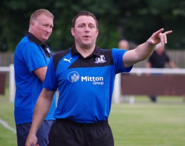 Mark Greaves and his Hayden Lobley (left) have been relived of their duties at Eccleshill United