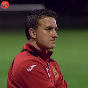 Graham Nicholas watches his Ossett Town for the first time during the win at Goole. Picture: Mark Gledhill