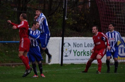 The Non League Yorkshire advertising is up at Bracken Edge